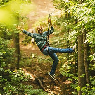 outdoor adventures - Go Ape USA - Cloud 9 Living - ziplining