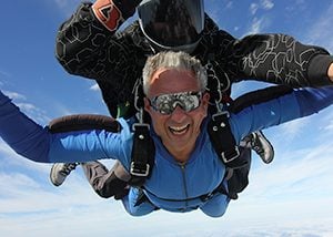 Skydiving Gift Certificates make great summer birthday gifts