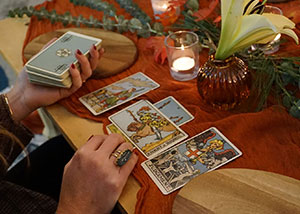 At home Tarot card reading