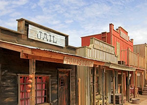 Wild west town in Tombstone, Arizona