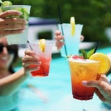 Cocktails by pool