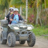 Two people on ATV