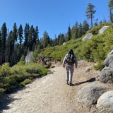 Hiking through Yosemite National Park 