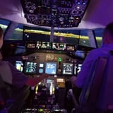 1 Hour Flight in a Boeing 737 Flight Simulator