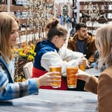 Women with two beers