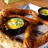 Pretzel with cheese