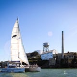 Boat near Alcatraz