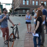 Walking to brewery in RiNo