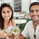 Couple with cocktails