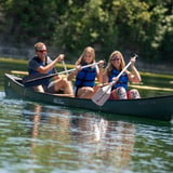 Group canoeing