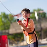 Little kid in water fight