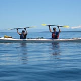 Couple exploring San Juan Island on Kayak Tour
