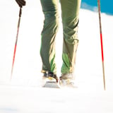 Up Close Image of Person Snowshoeing