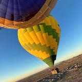 Two hot hair balloons