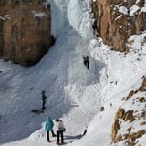 Group on ice climb