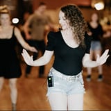 Instructor dancing