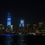 Manhattan Skyline on Jazz Cruise