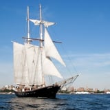 Ship sailing on water