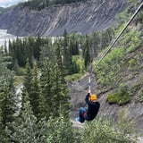 Person on Zip Line