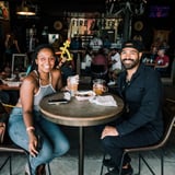 Couple at table