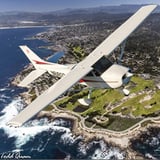 Cessna 172 over Monterey Peninsula
