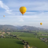 Hot air balloons in morning