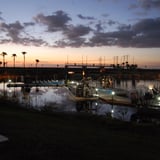 Sunset at docks