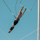 Person on trapeze