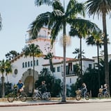 Group during Electric Bike Tour in Santa Barbara