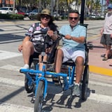 Couple on Trike on the Street