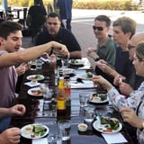 Group enjoying food