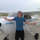 Happy Student after a flight lesson