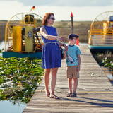 Mom and Son on Dock