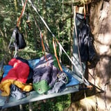 Tree camping set-up