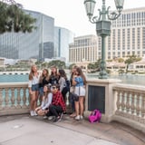 Group posing on tour