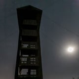 Zipline Tower in the Moonlight