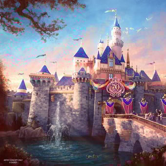 3-Day DISNEYLAND® Resort PARK HOPPER® 70th Anniversary Ticket