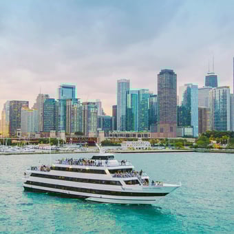 Lake Michigan Lunch Cruise and 360 Chicago Sip and View Experience for Two
