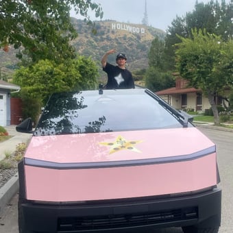 Hollywood Tour in a Tesla Cybertruck