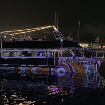 Nighttime Party Cruise Around the Port of Miami