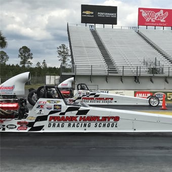 Side-by-Side Dragster Race