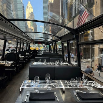 Double-Decker Bus Four-Course Lunch and Tour for Two with Bustronome