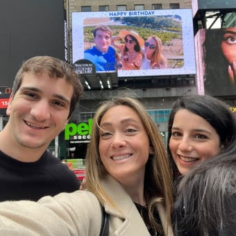 Message in the Sky: Personalized Billboard Experience in Times Square