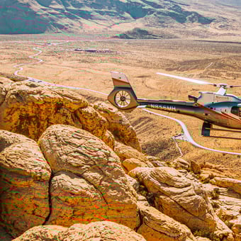 The Strip and Red Rock Canyon Helicopter Tour with Private Landing