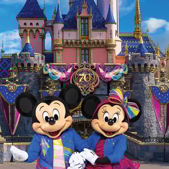 3-Day DISNEYLAND® Resort PARK HOPPER® 70th Anniversary Ticket with Lightning Lane Multi Pass