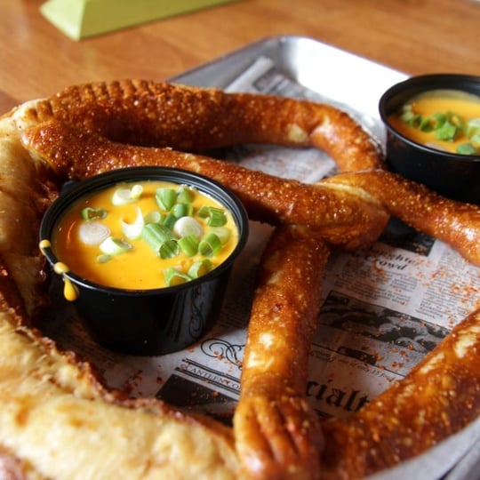 Pretzel with cheese