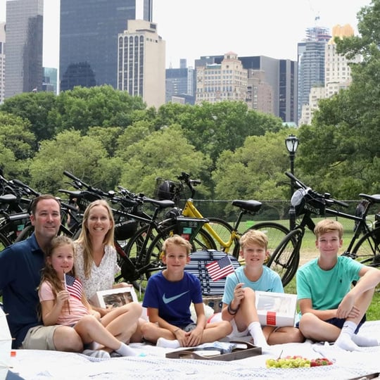 Family Picnic in Central Park
