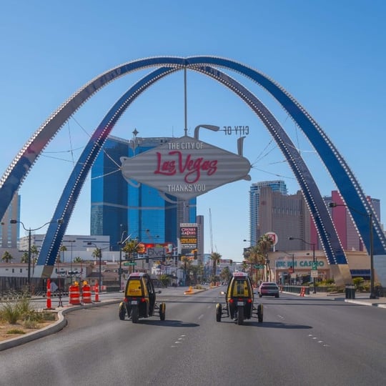 GoCars under Las Vegas sign