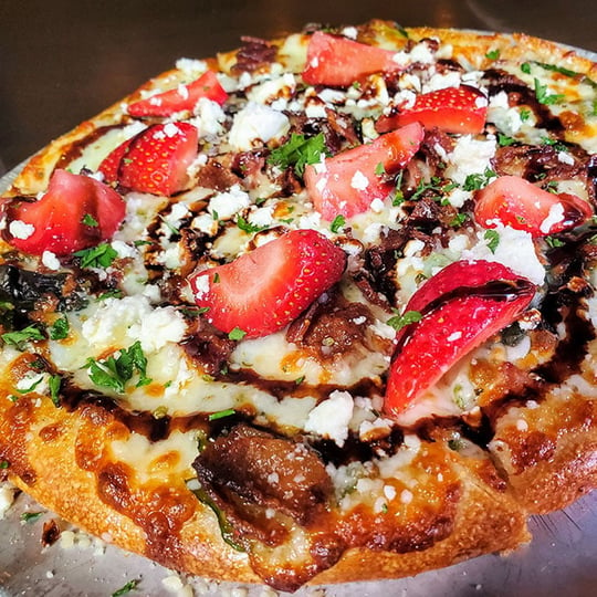 Balsamic Strawberry Pizza