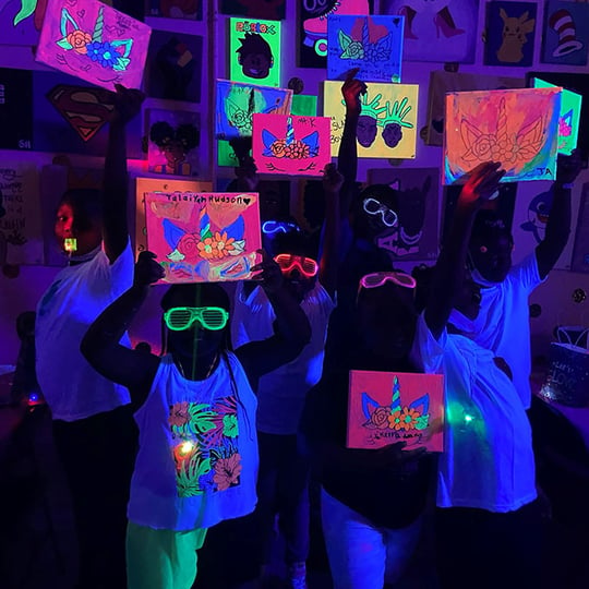 Glow Painting for Kids